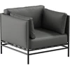 Sofa Sitsit Kėdė, Dandy, 78x78x78 cm, Tamsiai Pilka