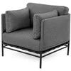 Sofa Sitsit Kėdė, Dandy, 78x78x78 cm, Tamsiai Pilka