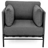 Sofa Sitsit Kėdė, Dandy, 78x78x78 cm, Tamsiai Pilka