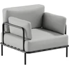 Sofa Sitsit Kėdė, Salve, 78x78x78 cm, Pilka