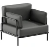 Sofa Sitsit Kėdė, Salve, 78x78x78 cm, Tamsiai Pilka