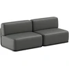 Sofa Sitsit Lauko baldų rinkinys, STRAW, 0.8x2.04x0.78 m, Tamsiai pilka
