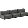Sofa Sitsit Lauko Baldų Rinkinys, STRAW, 0.8x3.06x0.78 m, Tamsiai Pilka