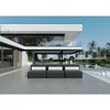 Sofa Sitsit Lauko Baldų Rinkinys, STRAW, 0.8x3.06x0.78 m, Tamsiai Pilka