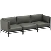 Sofa Sitsit Lauko modulinės baldai, Dandy, 78x234x78 cm, Tamsiai pilka