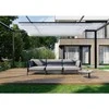 Sofa Sitsit Lauko modulinės baldai, Dandy galinis modulis, 78x78x78 cm, pilka spalva