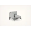 Sofa Sitsit Lauko modulinės baldai, Dandy galinis modulis, 78x78x78 cm, pilka spalva