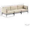 Sofa Sitsit Lauko moduliniai baldai, Dandy, 0.78x2.34x0.78 m, Bežinė spalva
