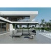 Sofa Sitsit Lauko moduliniai baldai, "Dandy 3 + Single Module", 156x234x78 cm, pilka spalva