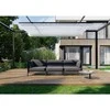 Sofa Sitsit Lauko moduliniai baldai, "Dandy" vienetinis modulis, 78x78x78 cm, tamsiai pilka spalva