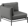 Sofa Sitsit Lauko moduliniai baldai, Dandy galinis modulis, 78x78x78 cm, tamsiai pilka spalva