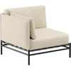 Sofa Sitsit Lauko moduliniai baldai, Dandy galinis modulis, 78x78x78 cm, Bežinė spalva
