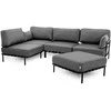 Sofa Sitsit Moduline Baldų Sistema, SALVE, 234x234x78 cm, Tamsiai Pilka