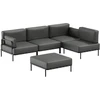 Sofa Sitsit Moduline Baldų Sistema, SALVE, 234x234x78 cm, Tamsiai Pilka