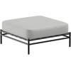 Sofa Sitsit Pufas modulis, Dandy, 78x78x37 cm, Pilka spalva