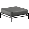 Sofa Sitsit Pufas modulis, Dandy, 78x78x37 cm, Tamsiai pilka spalva