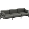 Sitsit Sofa, Salve, 78x234x78 cm, Tamsiai Pilka