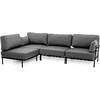 Sofa Sitsit Sofos modulis, Salve, 156x234x78 cm, Tamsiai pilka