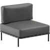 Sofa Sitsit Vieno Modulio Baldai, Salve, 78x78x78 cm, Tamsiai Pilka