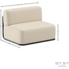 Sofa Sitsit Vieno Modulio Baldai, Šiaudai, 0.8x1.02x0.78 m, Bežinė Spalva