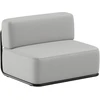 Sofa Sitsit Vieno Modulio Baldai, Šiaudai, 80x102x78 cm, Pilka