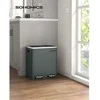 Songmics 30 litrų metalinė šiukšlių dėžė