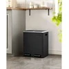 Songmics Atliekų dėžė 30 L juoda