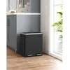 Songmics Atliekų dėžė 30 L juoda