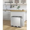 Songmics Šiukšliadėžė 54 litrai (3 x 18 l)