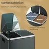 SONGMICS šiukšlių dėžė 2 x 15 litrų, šiukšlių rūšiavimo sistema su 2 skyreliais, įskaitant 15 šiukšlių maišelių