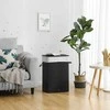 Songmics Bambuko skalbinių dėžė 72 L juoda