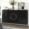 Skandica Komoda, EVA, 138x83 cm, Juoda