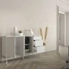 Skandica Komoda, MIRKA, 130x78 cm, Balta