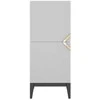 Skandica Komoda, Visby DEMI HIGH 2D, 50.5x120.5 cm, Balta