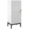 Skandica Komoda, Visby DEMI HIGH 2D, 50.5x120.5 cm, Balta