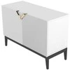 Skandica Komoda, Visby DEMI LONG 2D, 100.5x42 cm, Balta