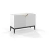 Skandica Komoda, Visby DEMI LONG 2D, 100.5x42 cm, Balta