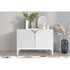 Skandica Komoda, Visby DEMI LONG 2D, 100,5x70 cm, Balta