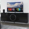 TV staliukas Skandica TV spintelė, EVA, 150x59 cm, juoda