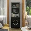 Skandica Vitrina, EVA, 38x60x180 cm, Juoda