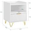 Sobuy Naktinis staliukas, 40x40x51 cm, balta, MDF