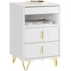 Sobuy Naktinis staliukas, 40x40x63 cm, balta, MDF