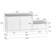 Suolas, SoBuy FSR172-W, 100x35x42 cm