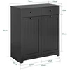 Sobuy Skalbinių spintelė 78x38,5x90,5 cm juoda, laikymo