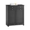 Sobuy Skalbinių spintelė 78x38,5x90,5 cm juoda, laikymo
