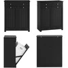 Sobuy Skalbinių spintelė 78x38,5x90,5 cm juoda, laikymo