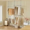 Sobuy Spintos organizatorius, 124x226x200x295 cm, pilka, metalas