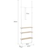 Spintelio sistema, SoBuy KLS14-WN, 97x24x262 cm