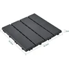 Sobuy Terasos plytelės, 35 vnt., 30,5 x 30,5 x 2 cm, pilkos
