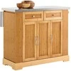 Sobuy Virtuvės sala 107x46–71x92,5 cm bambukas nerūdijantis plienas